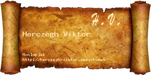 Herczegh Viktor névjegykártya